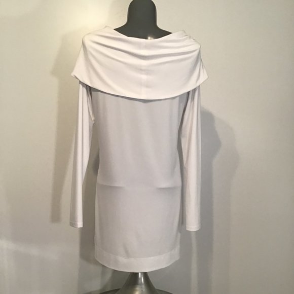 Joseph Ribkoff Off Shoulder Split Hem Tunic Size 8 - Picture 2 of 4